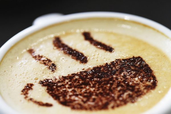 Close up of a cup of coffee