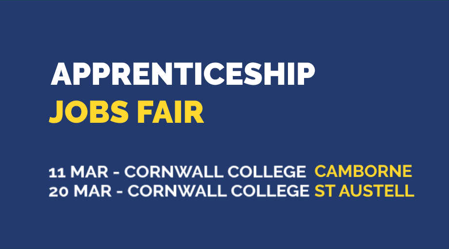 Apprenticeship Jobs Fair - 11 March Camborne / 20 March St Austell